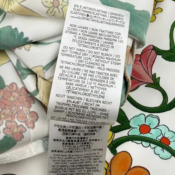 Stella McCartney Floral Mini Dress Sustainable Viscose Sz 44 NWT Spring Summer - Picture 9 of 16